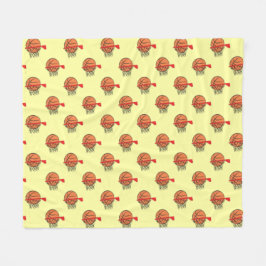 Manta Polar Baloncesto - Patrón de Pelota y Aro