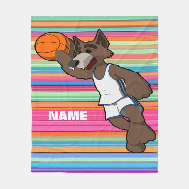 Manta Polar Baloncesto personalizado (Anverso)