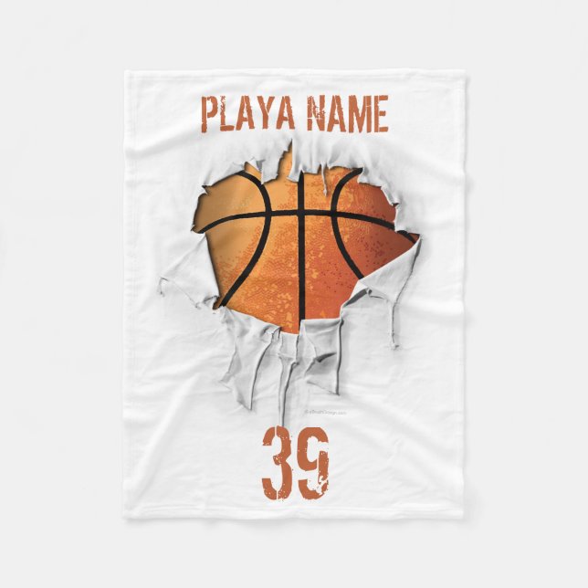 Manta Polar Baloncesto rasgado (Anverso)