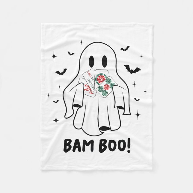 Manta Polar Bam Boo Halloween Ghost Mahjong Funny Costume Game (Anverso)