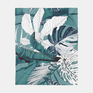 Manta Polar Bananas Tropicales Monstera: Implacable.