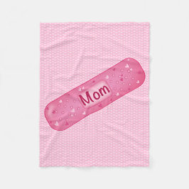 Manta Polar  band-aid mom soft pink