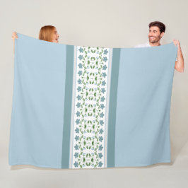Manta Polar Banda acentuada por flor