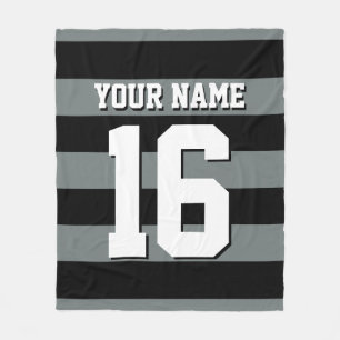 Manta Polar Banda Preppy de Black Charcoal Team Jersey