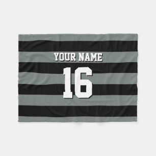 Manta Polar Banda Preppy de Black Charcoal Team Jersey