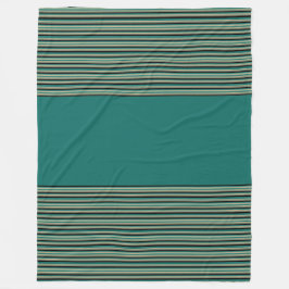 Manta Polar Banda verde azulada Casual Car Blanket