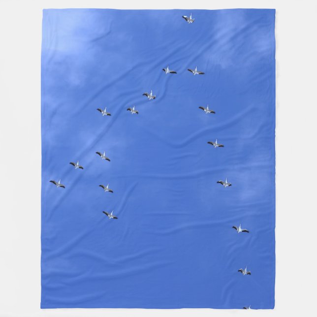 Manta Polar Bandada de pájaros (Anverso)