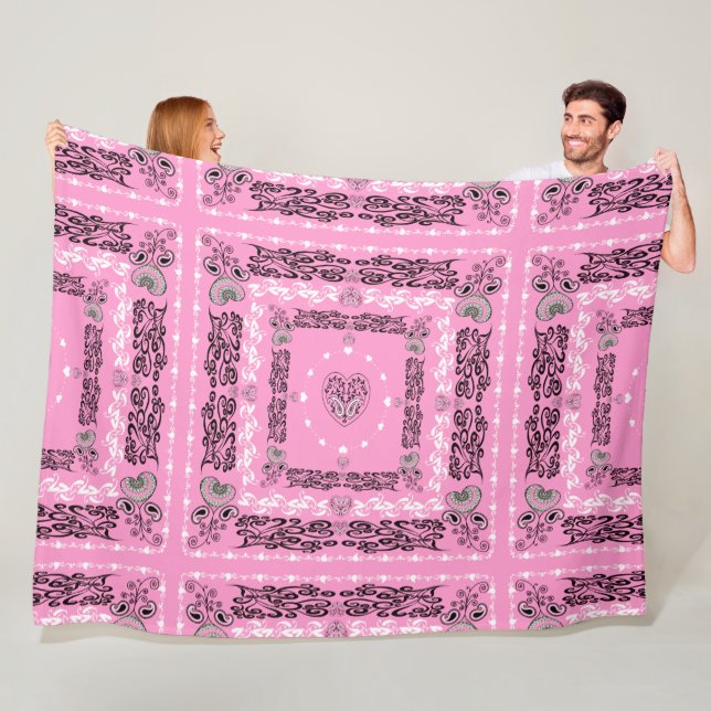 Manta Polar Bandana Rosa  (In situ)