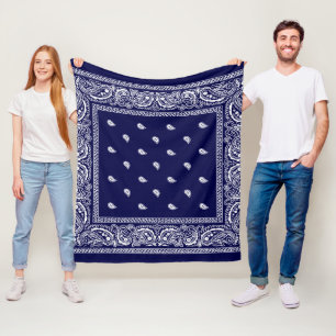 Manta Polar Bandana True Blue Fleece Blanket