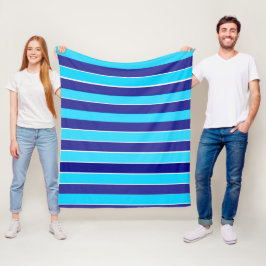 Manta Polar Bandas azules