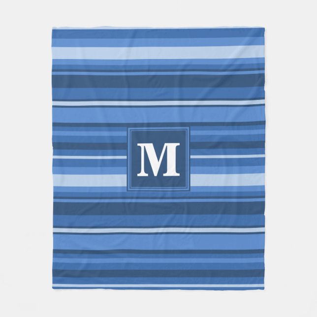 Manta Polar Bandas azules monográficas (Anverso)