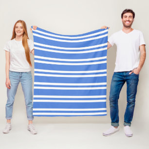 Manta Polar Bandas blancas y azules de Francia