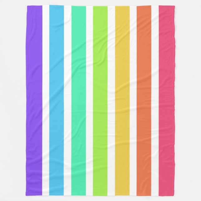Manta Polar Bandas de arco iris luminosas (Anverso)