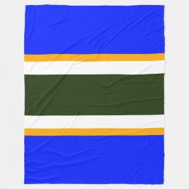 Manta Polar Bandas de Carreras Amarillo Negra Verde Azul Azul 