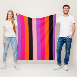 Manta Polar Bandas de Halloween contemporáneas