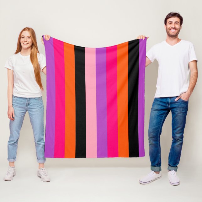 Manta Polar Bandas de Halloween contemporáneas (In situ)