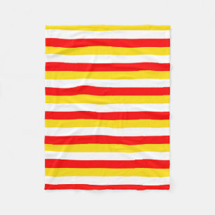 Manta Polar bandas de la bandera de Guernsey rojo amarillo bla