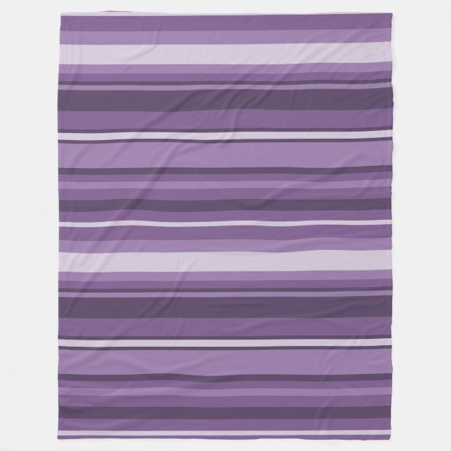 Manta Polar Bandas de lavanda (Anverso)