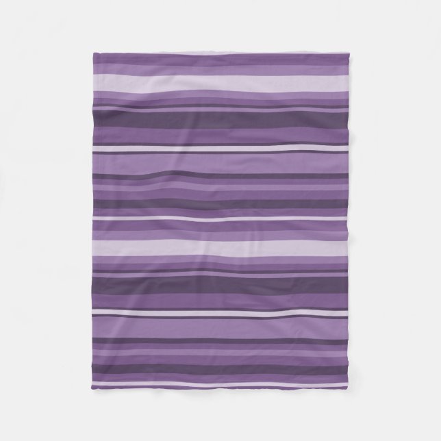 Manta Polar Bandas de lavanda (Anverso)
