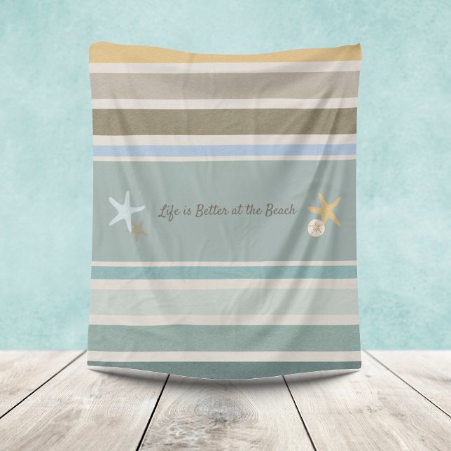 Manta Polar Bandas de playa y fleece Starfish Blanket (Subido por el creador)