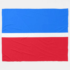 Manta Polar Bandas náuticas náuticas modernas negritas rojas b