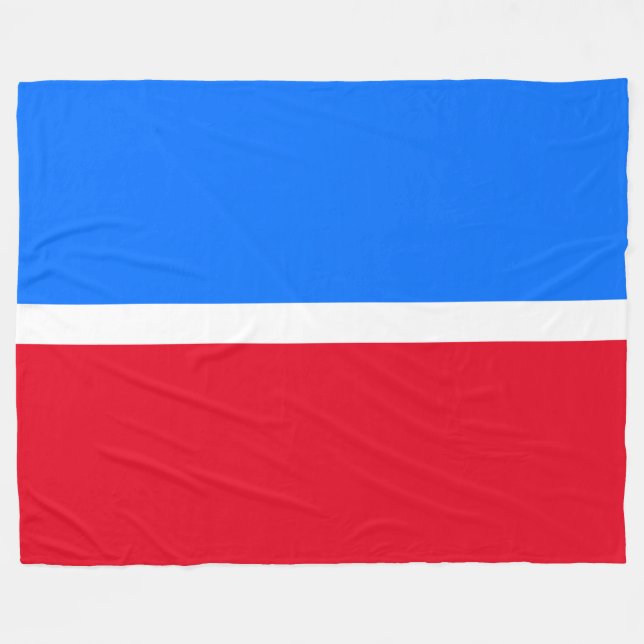 Manta Polar Bandas náuticas náuticas modernas negritas rojas b (Frente (Horizontal))