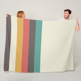 Manta Polar Bandas retro clásicas