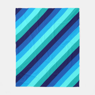 Manta Polar Bandas Verde azuladas Icy Blue Media Fleece Blanke