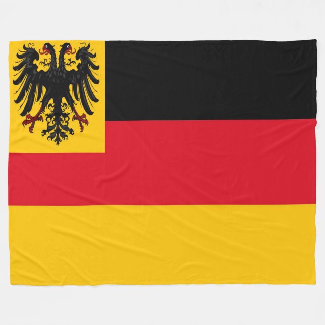 MANTA POLAR BANDERA ALEMANA DE LA GUERRA MUNDIAL I (Frente (Horizontal))