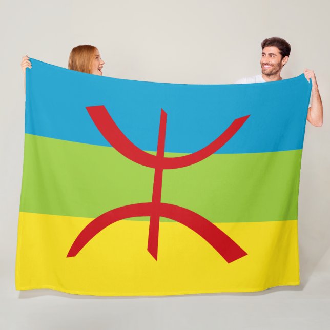 Manta Polar Bandera amazigh regalo Bandera bereber Kabyles (In situ)