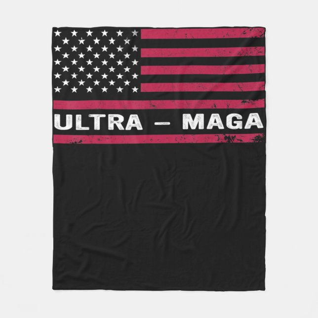Manta Polar Bandera Americana Bandera Negra Bandera Fiel Ultra (Anverso)