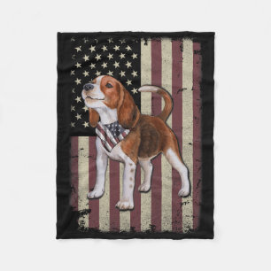Manta Polar Bandera Americana Beagle Bandera Patriótica 4 De J