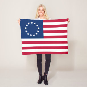 Manta Polar Bandera Americana Betsy Ross