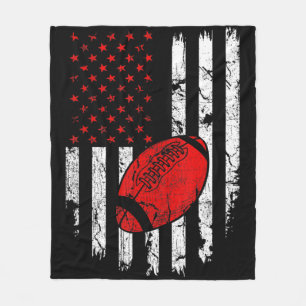 Manta Polar Bandera Americana Fútbol Estados Unidos Patriótico
