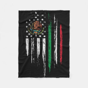 Manta Polar Bandera Americana Mexicana Combina México Usa Cinc