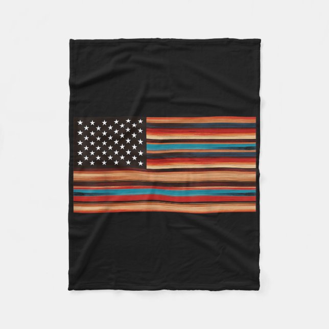 Manta Polar Bandera Americana Mexicana Serape Cinco De Mayo Fi (Anverso)