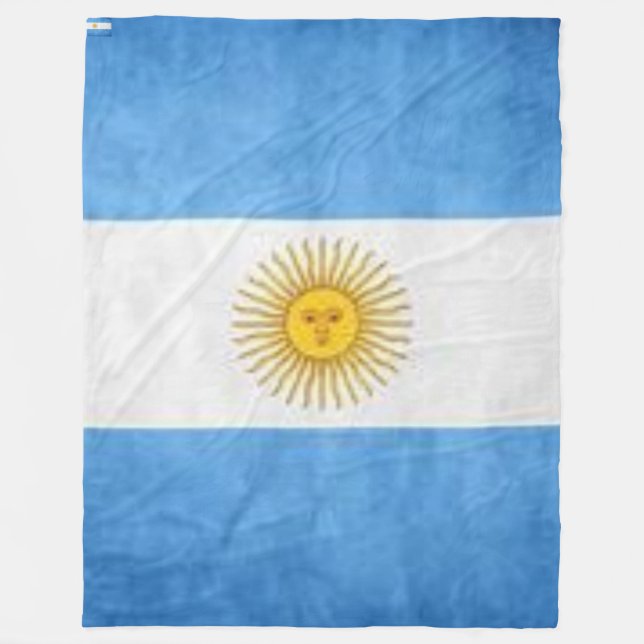 Manta Polar Bandera Argentina (Anverso)