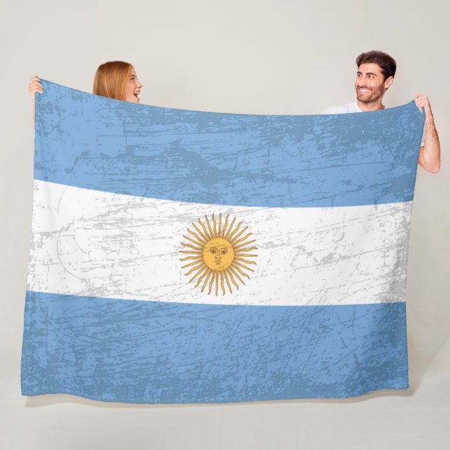 Manta Polar Bandera argentina - Tapiz del patrimonio argentino (In situ)