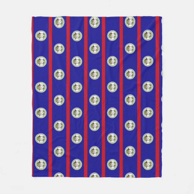 Manta Polar Bandera Beliceña (Anverso)