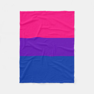 Manta Polar Bandera bisexual sólida del orgullo