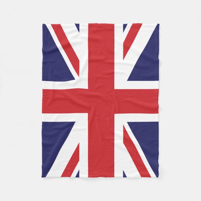 Manta Polar Bandera británica Union Jack (Anverso)