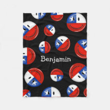 Bandera chilena sonriente de la ronda brillante