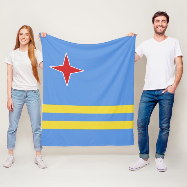 Manta Polar Bandera de Aruba (In situ)