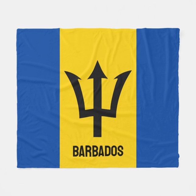 Manta Polar Bandera de Barbados (Frente (Horizontal))
