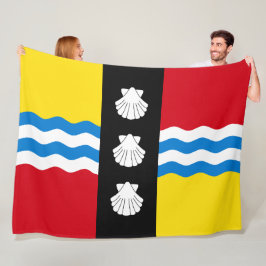 Manta Polar Bandera de Bedfordshire (condado de Inglaterra, Re