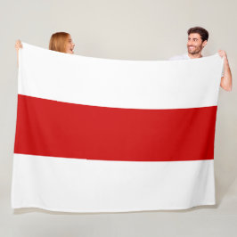 Manta Polar Bandera de Bielorrusia (rojo y blanco)