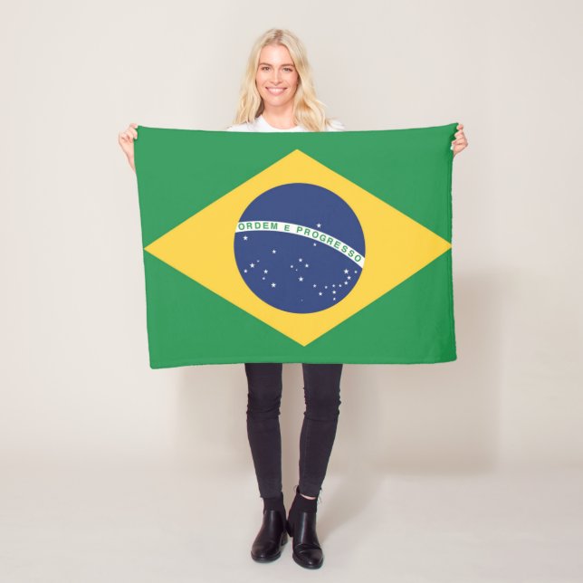 Manta Polar Bandera de Brasil (In situ)