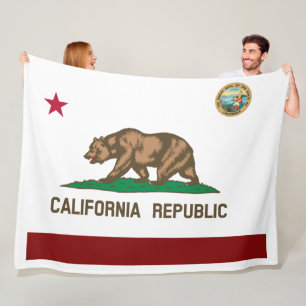 Manta Polar Bandera de California