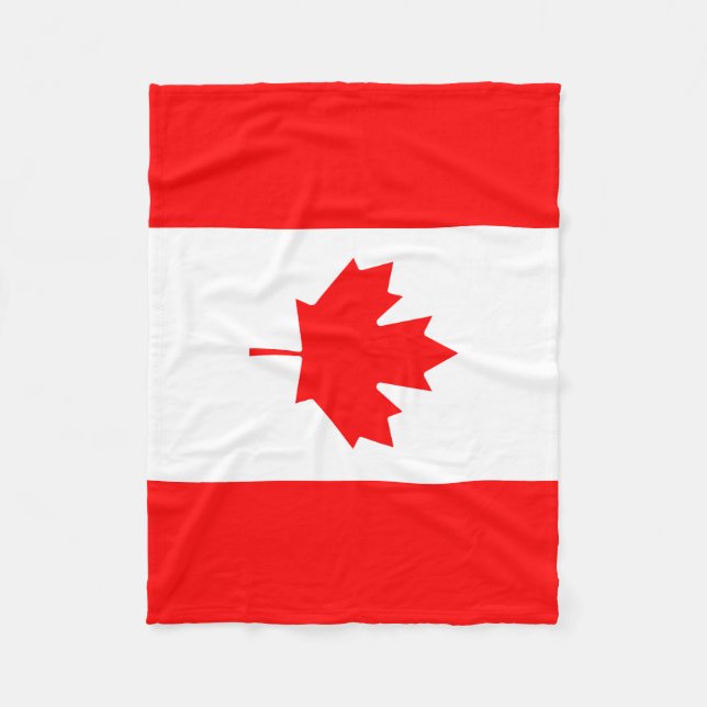 Manta Polar Bandera de Canadá (Anverso)