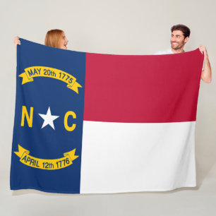Manta Polar Bandera de Carolina del Norte